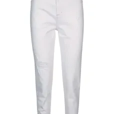 Зауженные джинсы с завышенной талией