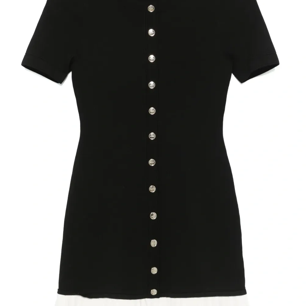 Платье мини со складками