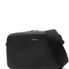 Сумка-мессенджер с тисненым логотипом