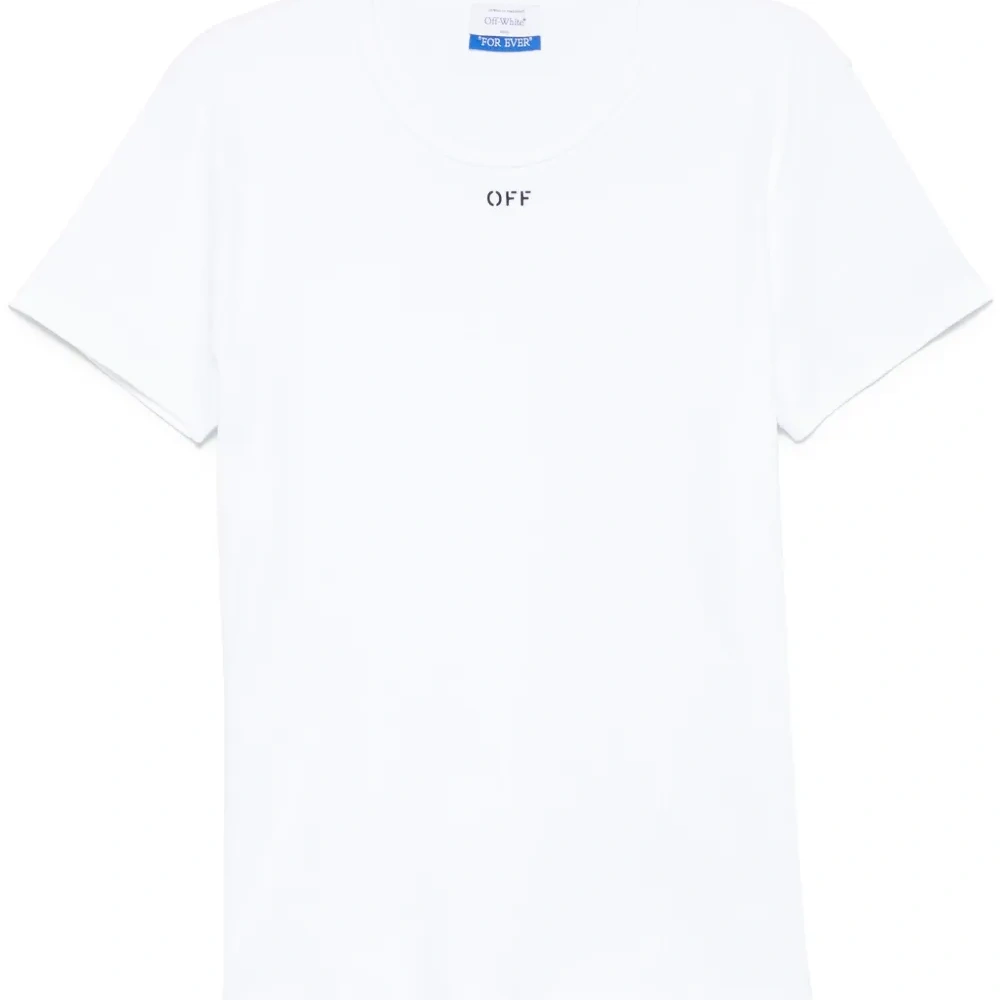 Футболка в рубчик с логотипом Off