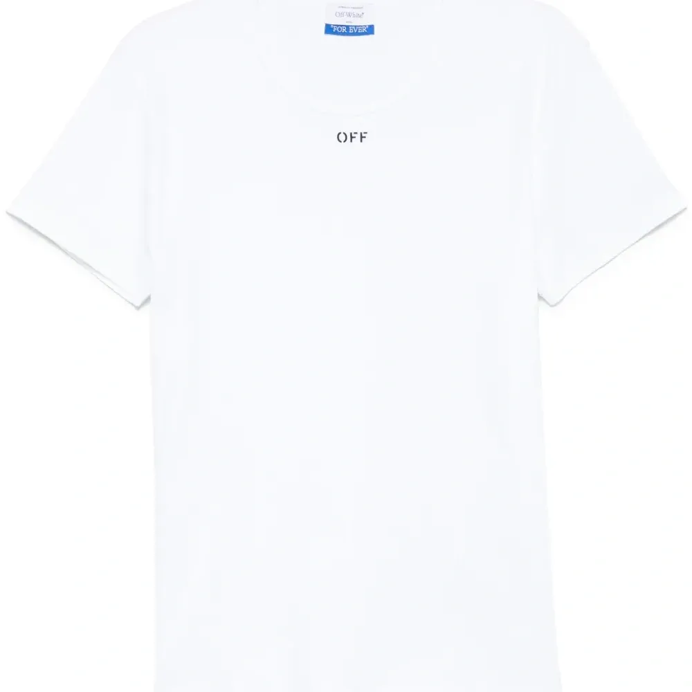 Футболка в рубчик с логотипом Off