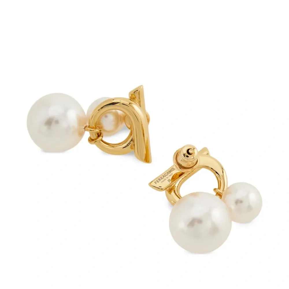 Серьги с искусственным жемчугом