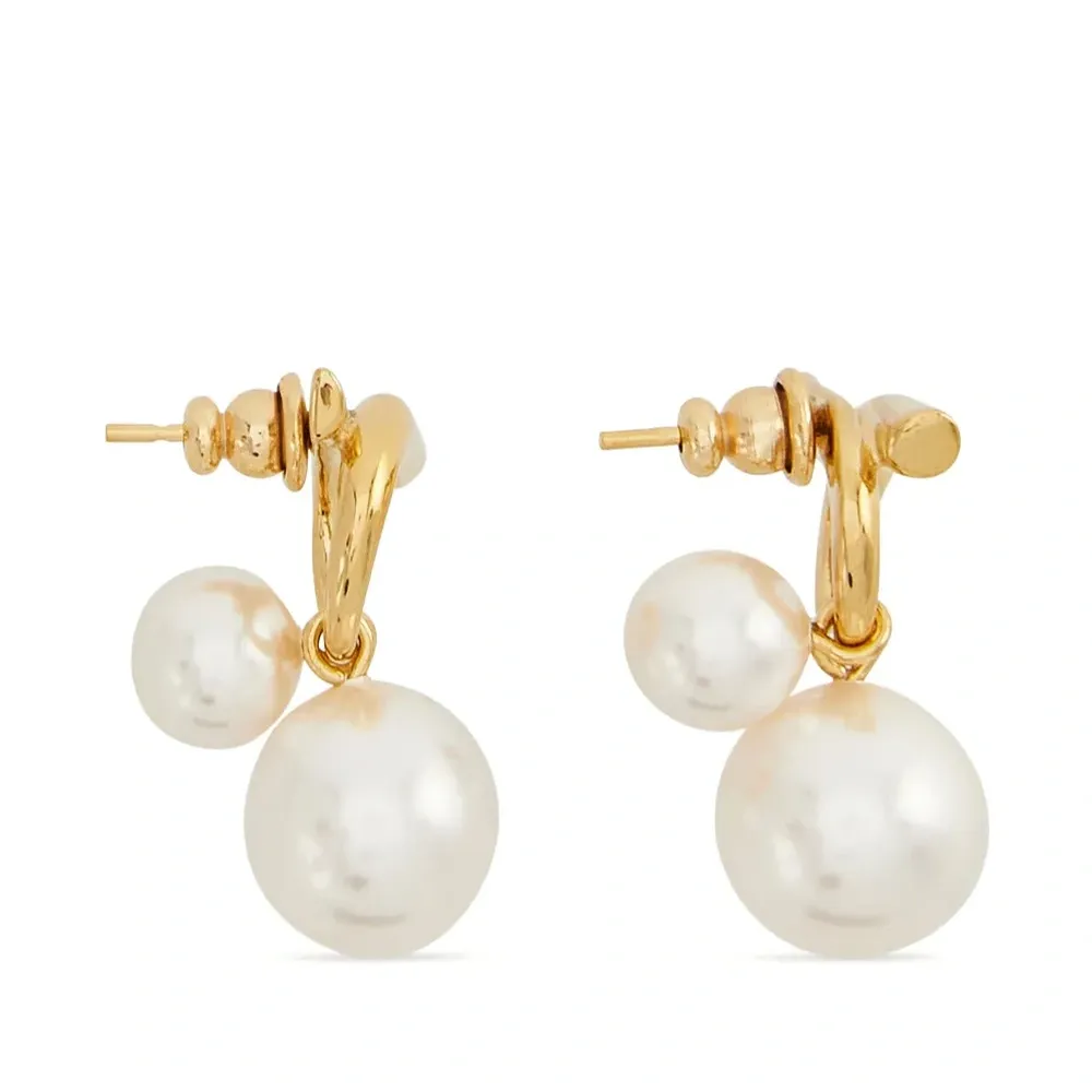 Серьги с искусственным жемчугом