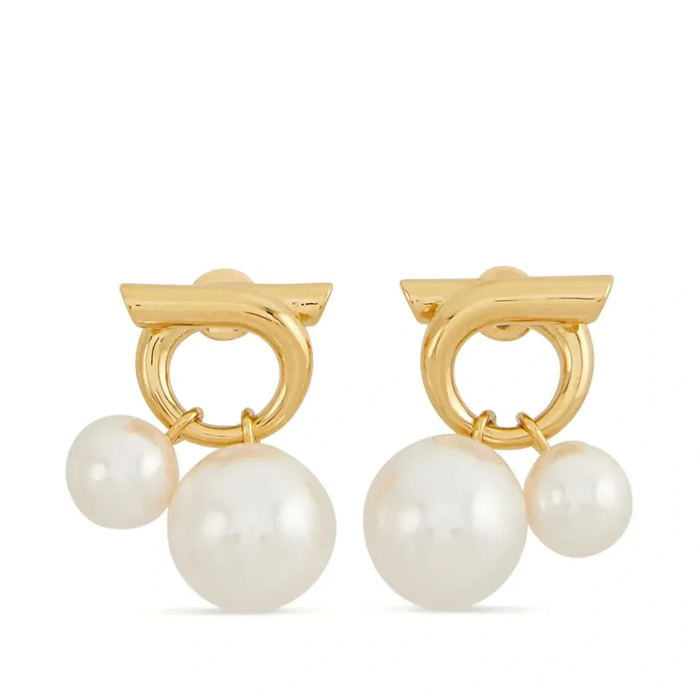 Серьги с искусственным жемчугом