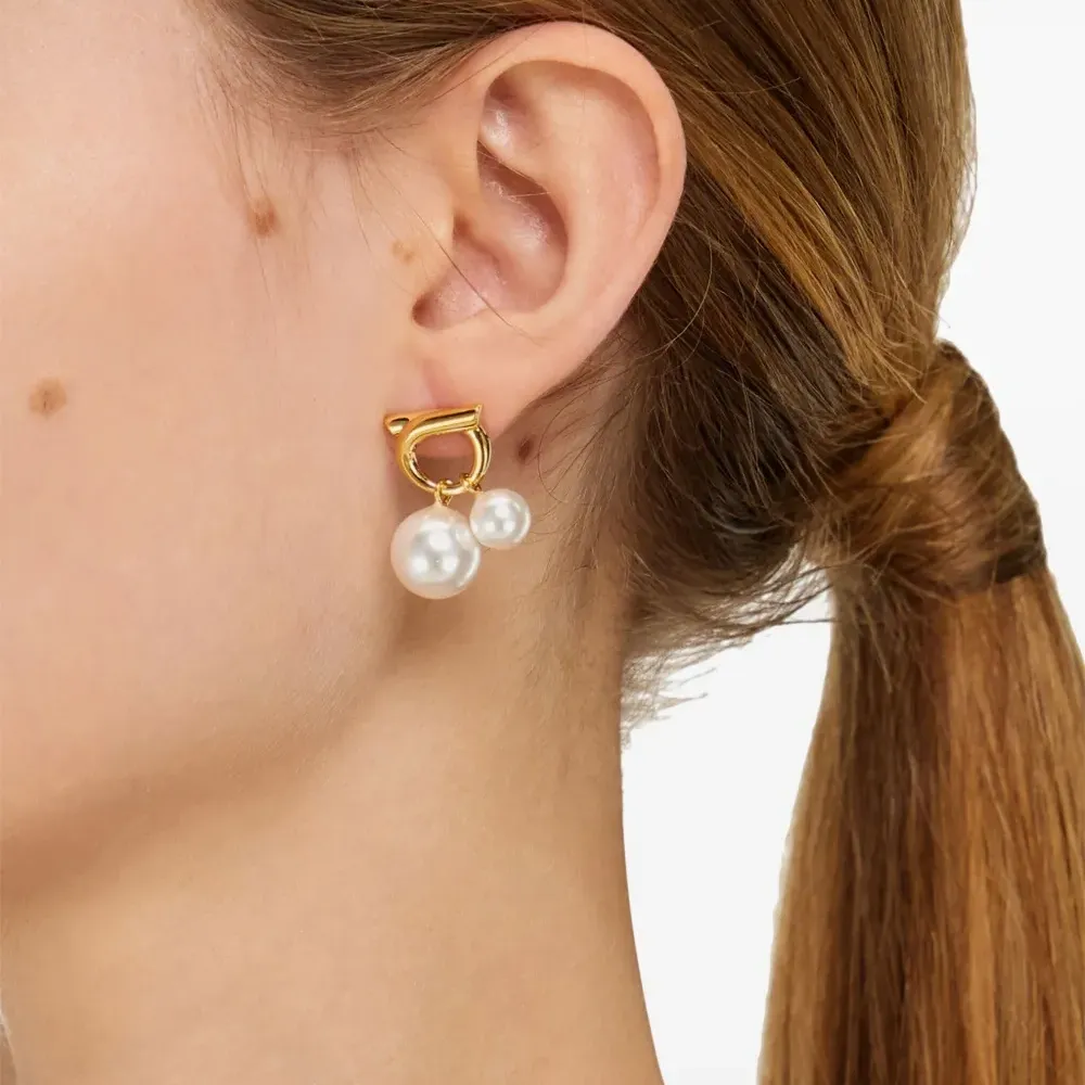 Серьги с искусственным жемчугом