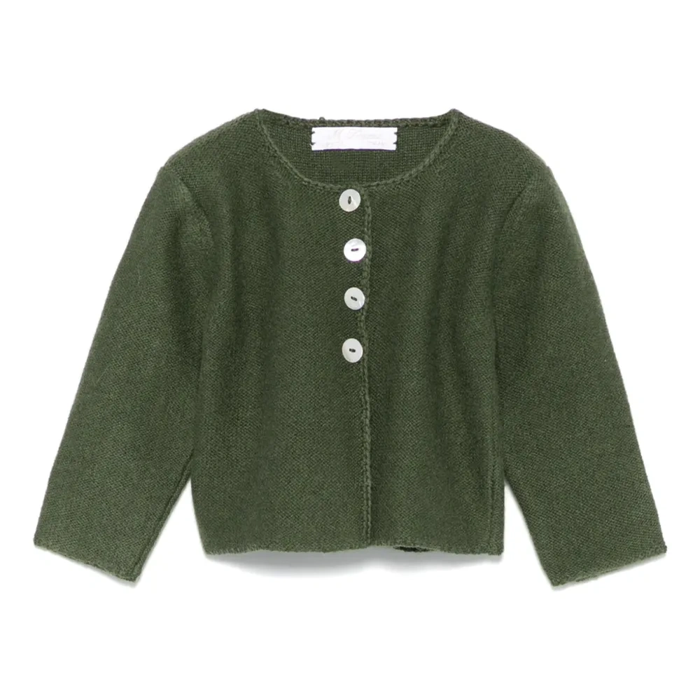 Кардиган с круглым вырезом