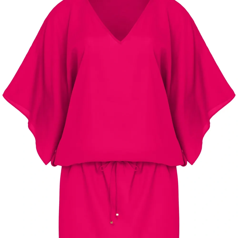 Пляжное платье мини с V-образным вырезом