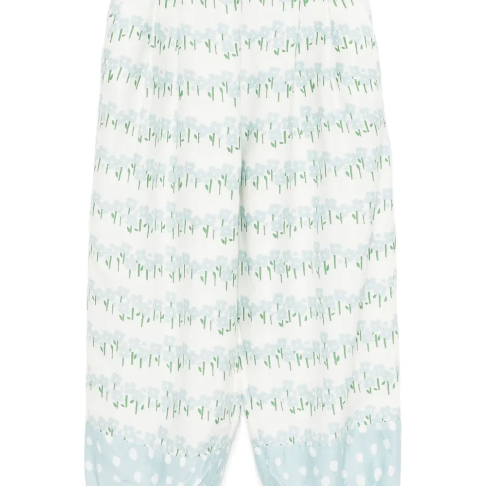 Джогеры с цветочным принтом