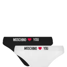 Комплект из двух трусов-стрингов с логотипом