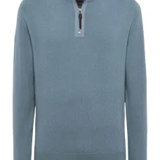 Кашемировый джемпер с воротником на молнии