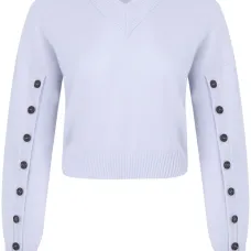 Джемпер с контрастными пуговицами