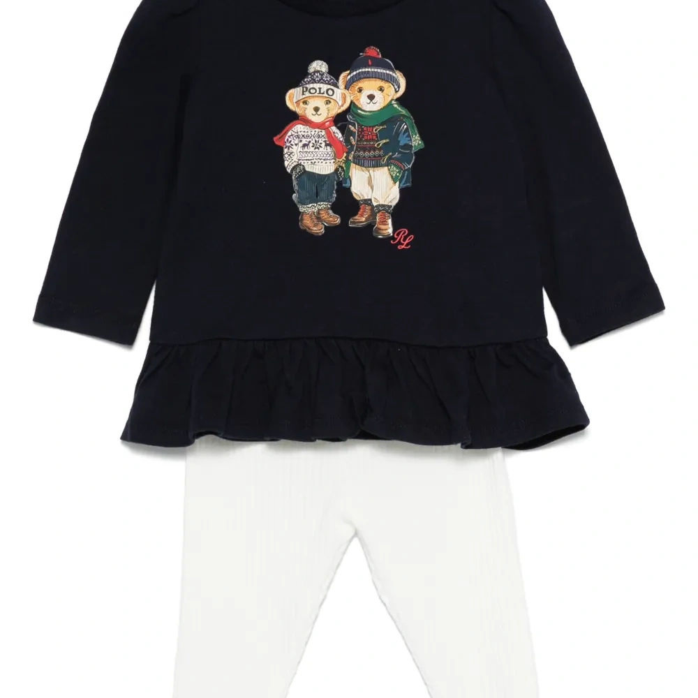 Комплект из топа и брюк с принтом Polo Bear