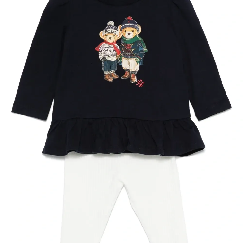 Комплект из топа и брюк с принтом Polo Bear