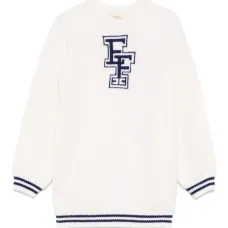 Свитер вязки интарсия с логотипом