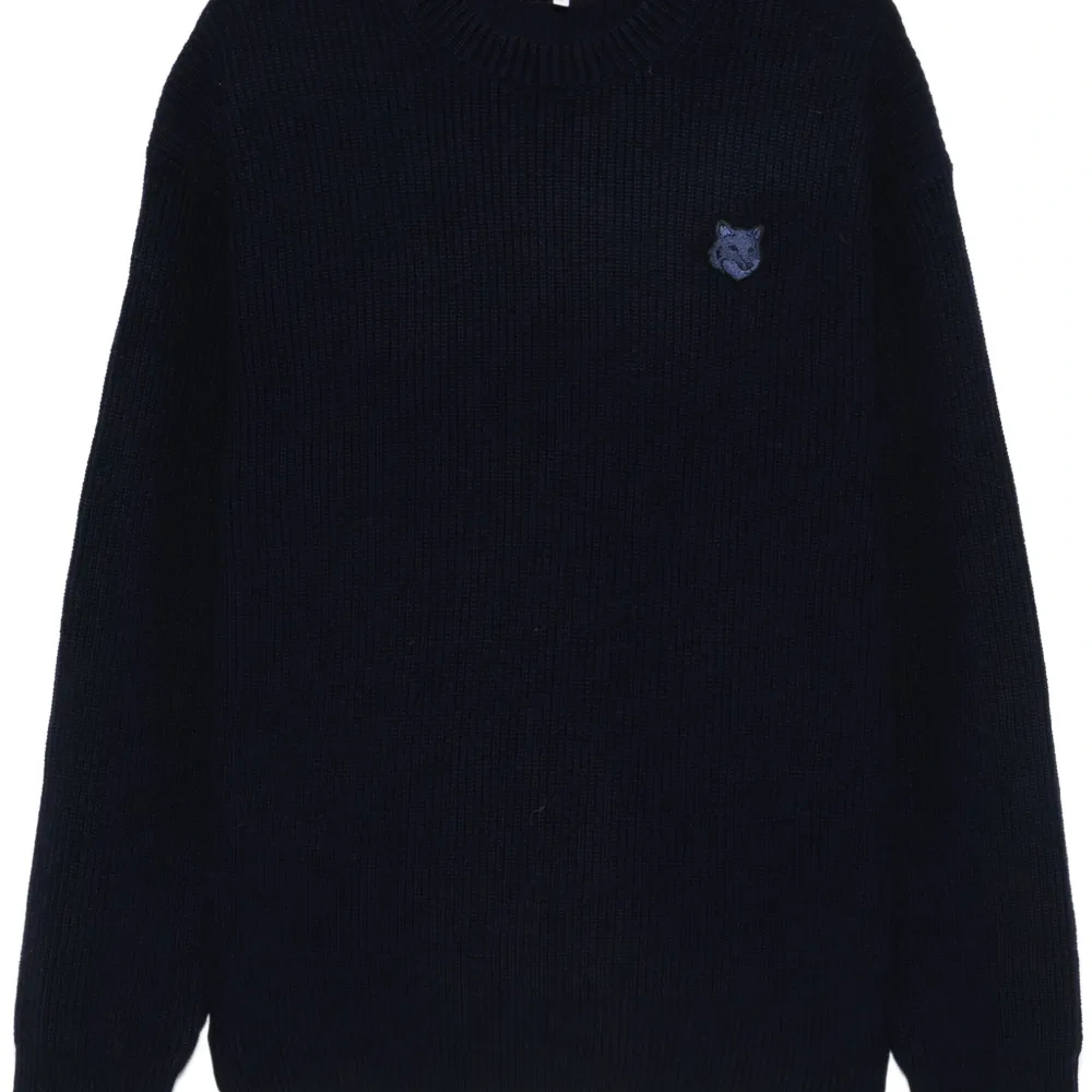 Свитер в рубчик с нашивкой Fox Head