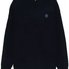 Свитер в рубчик с нашивкой Fox Head