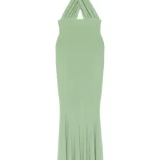 Вечернее платье с вырезом халтер