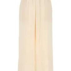 Шелковые брюки широкого кроя