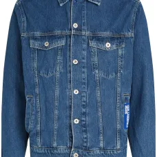 Джинсовая куртка с нашивкой-логотипом