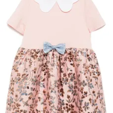 Платье из джерси с фестонами