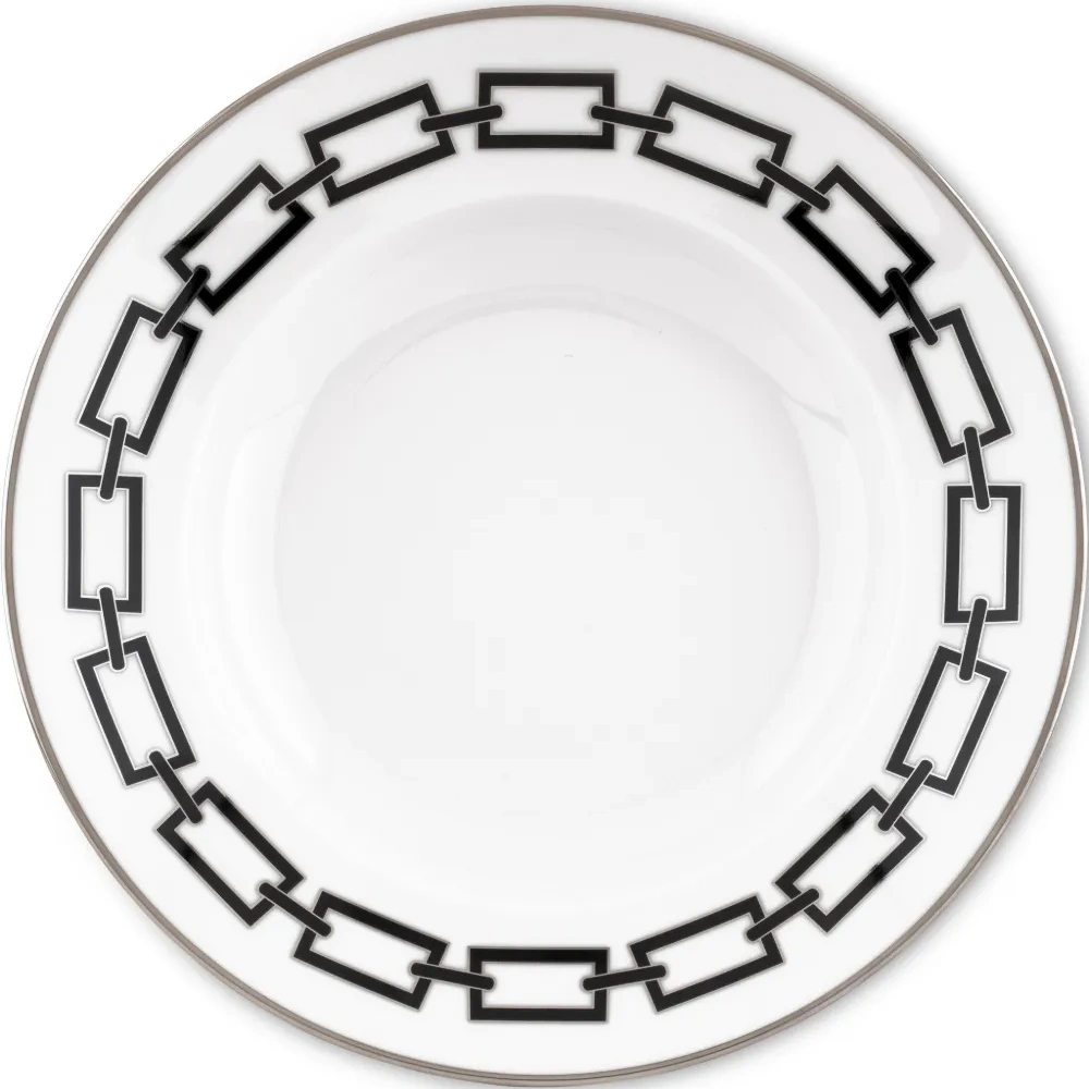 Глубокая тарелка Catene Nero (24.5 см)