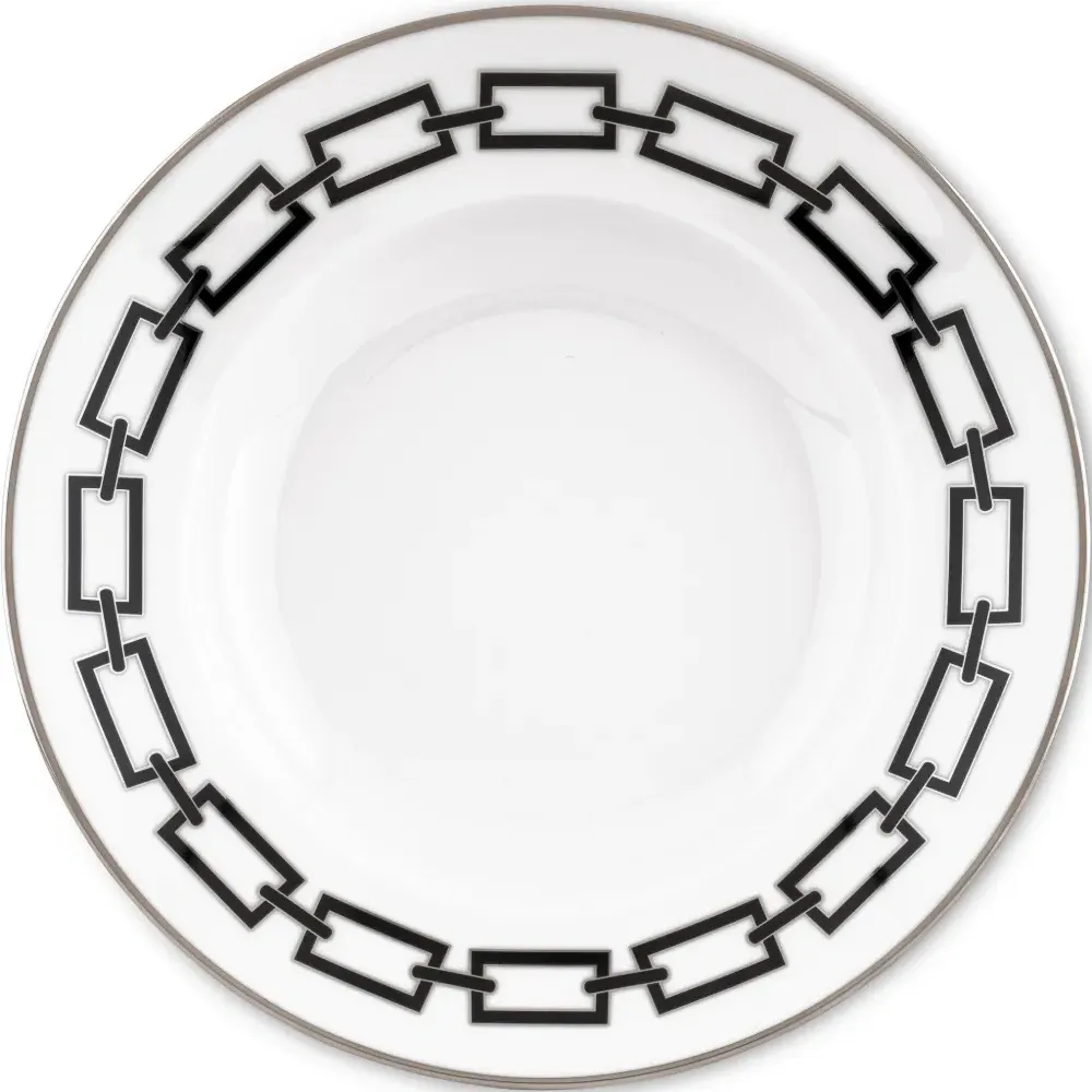 Глубокая тарелка Catene Nero (24.5 см)