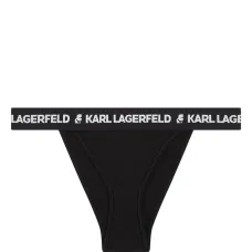 Трусы-бразилиана с логотипом на поясе