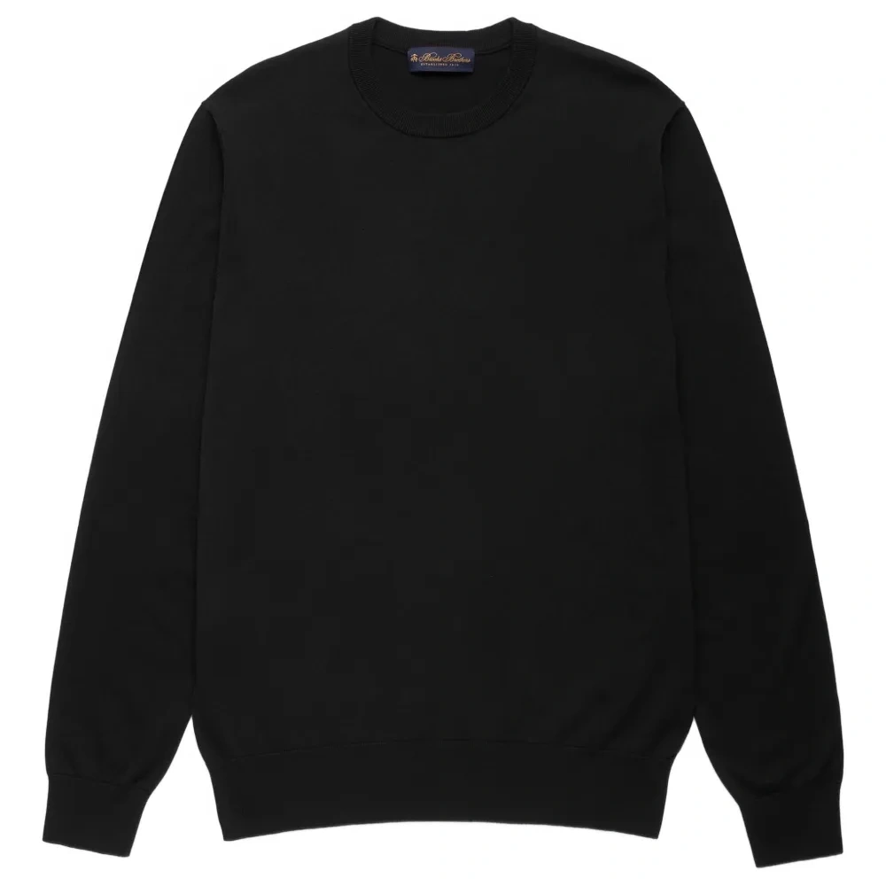 свитер с круглым вырезом