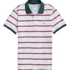 рубашка поло с воротником в полоску