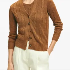 кардиган фактурной вязки