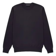 свитер из шерсти мериноса с круглым вырезом