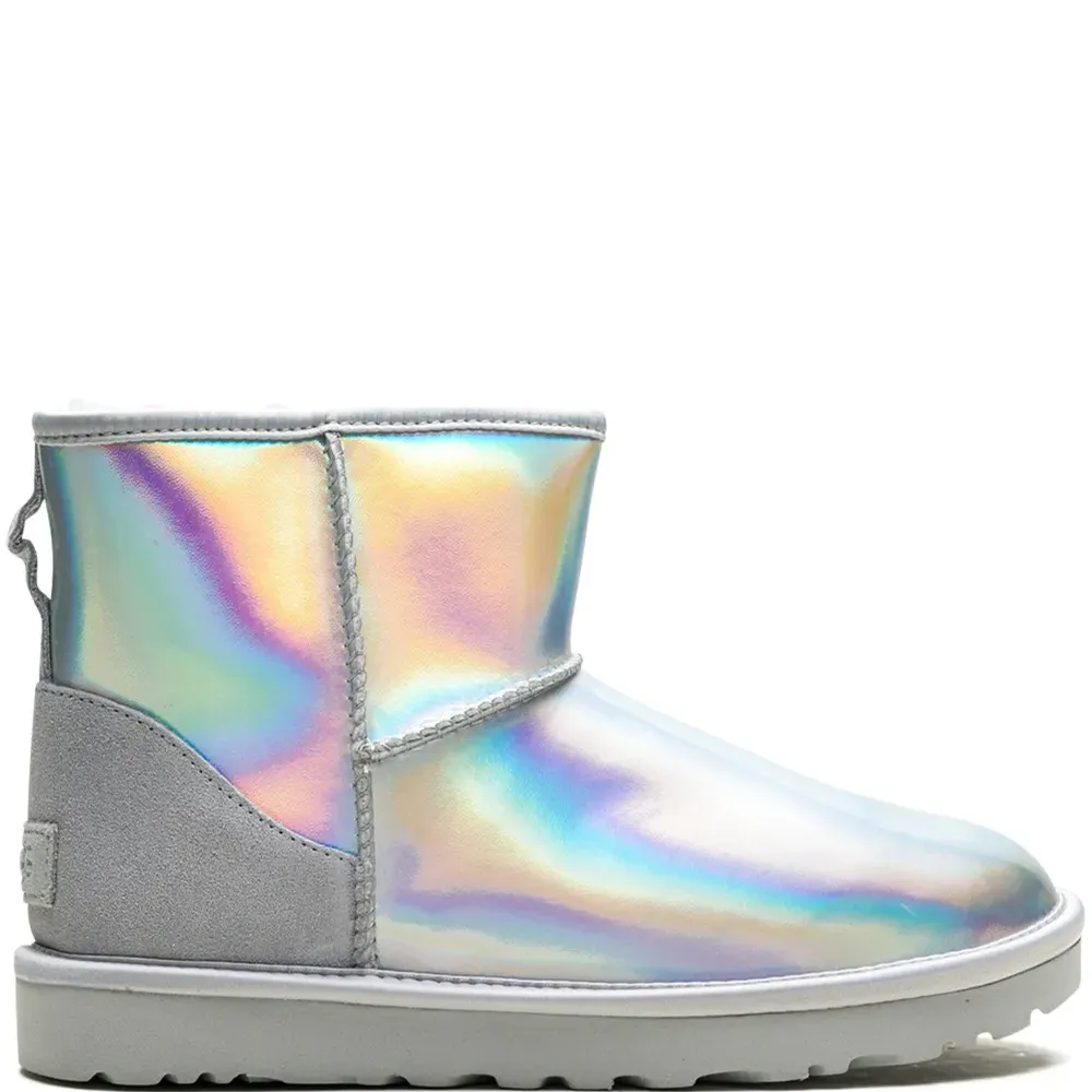 Угги Classic Mini Iridescent Glacier Grey
