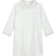 Платье с вышитым логотипом