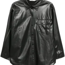 Рубашка из искусственной кожи