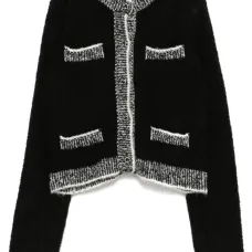 Кардиган с круглым вырезом