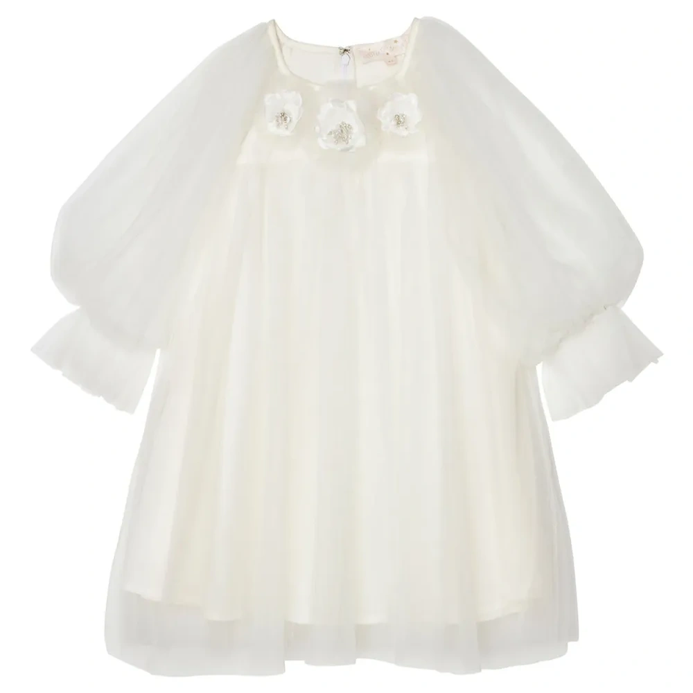 Платье Snowy Petal из тюля