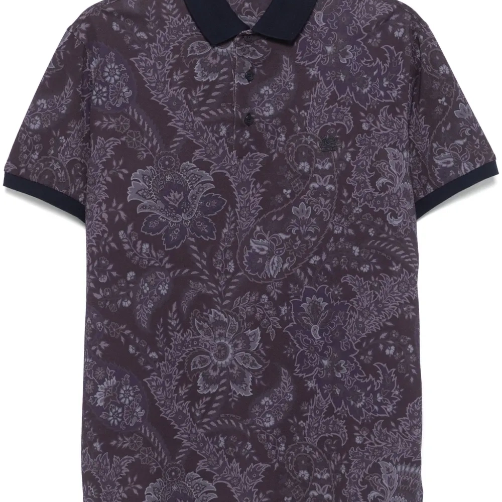 Рубашка поло с узором пейсли