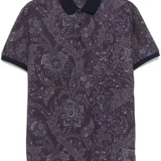 Рубашка поло с узором пейсли