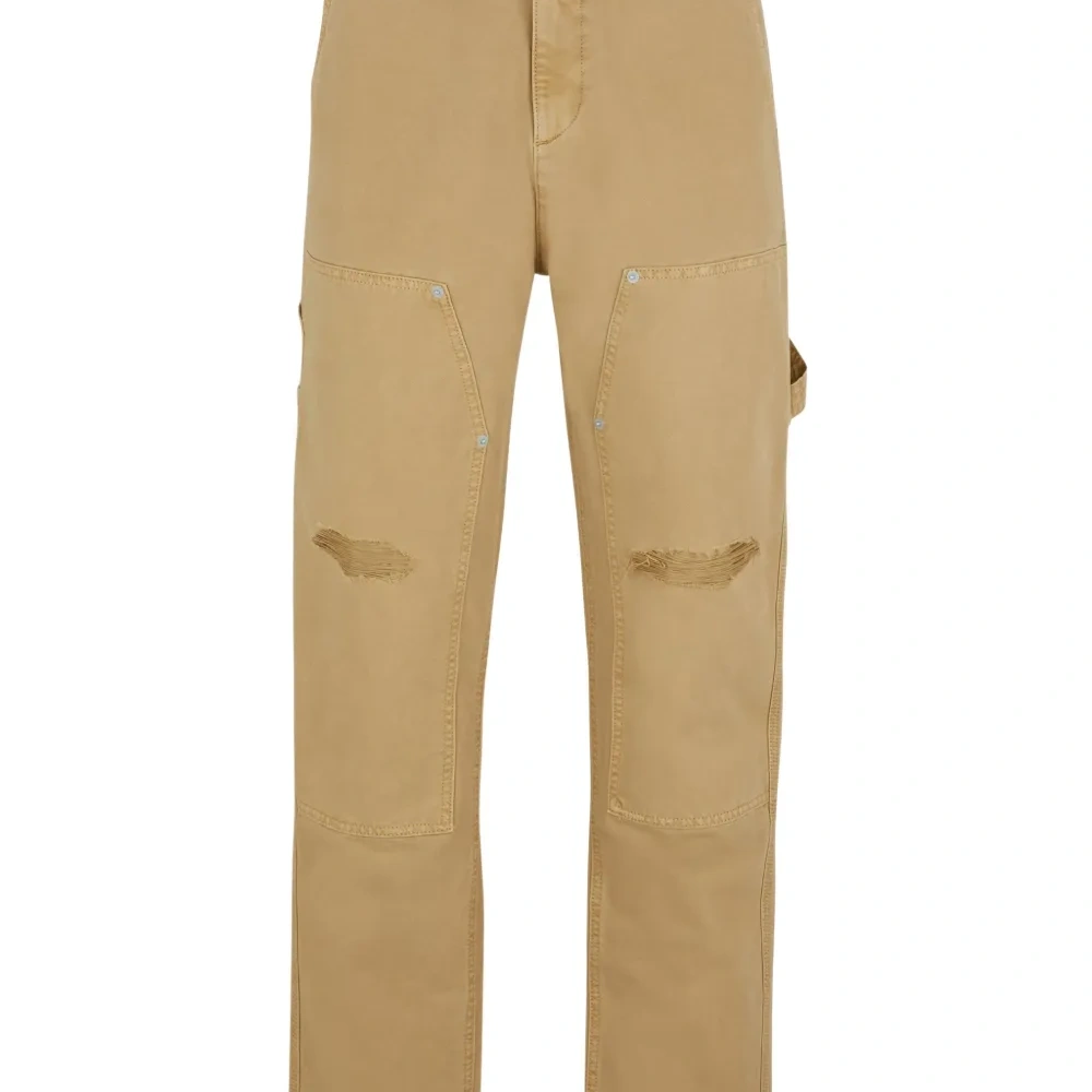 Утилитарные потертые брюки