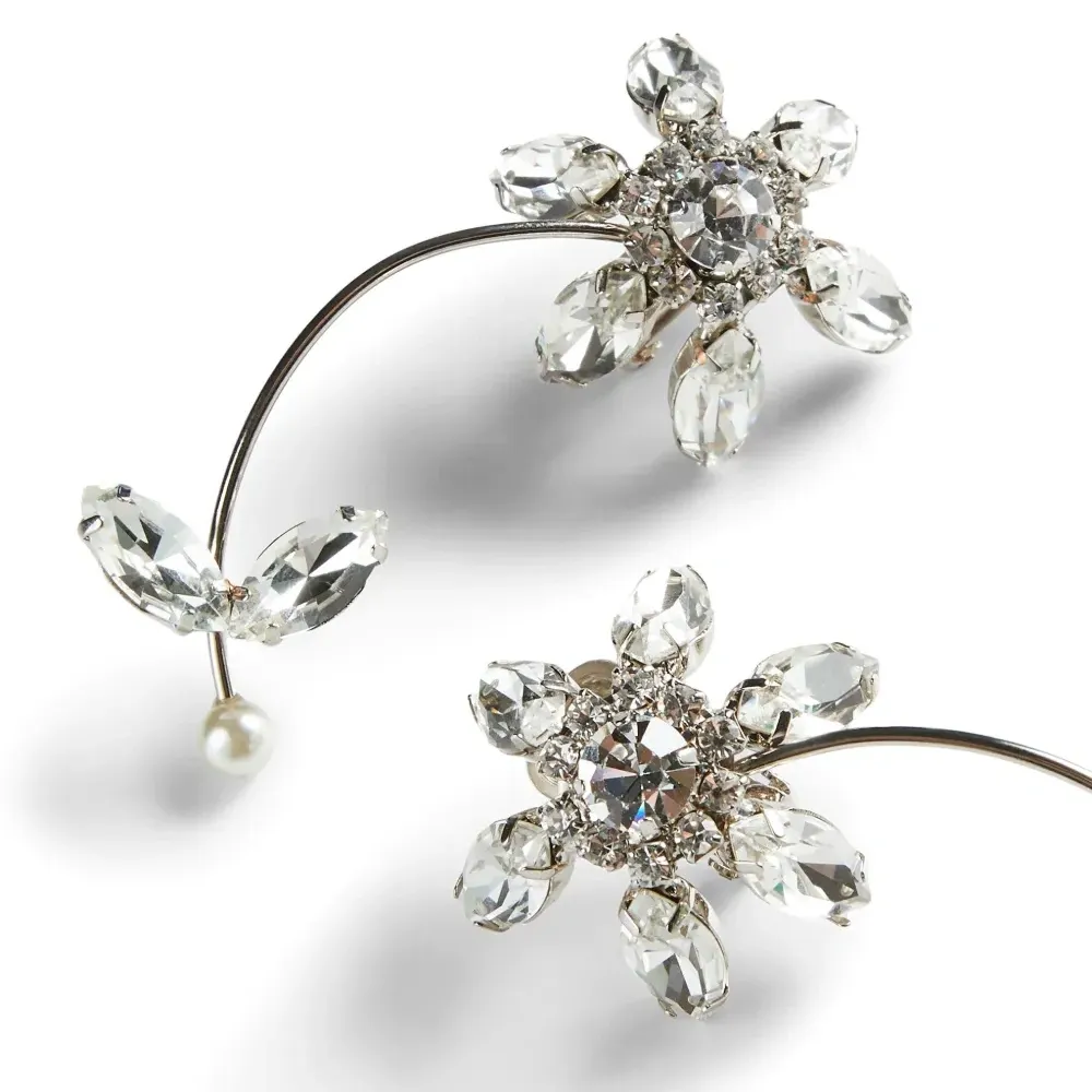 Серьги с кристаллами