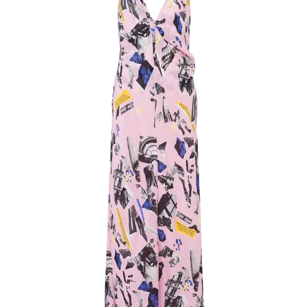 Платье макси с принтом