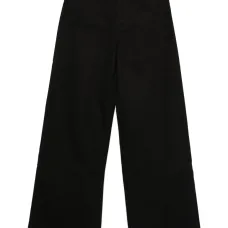 Джинсы широкого кроя с завышенной талией