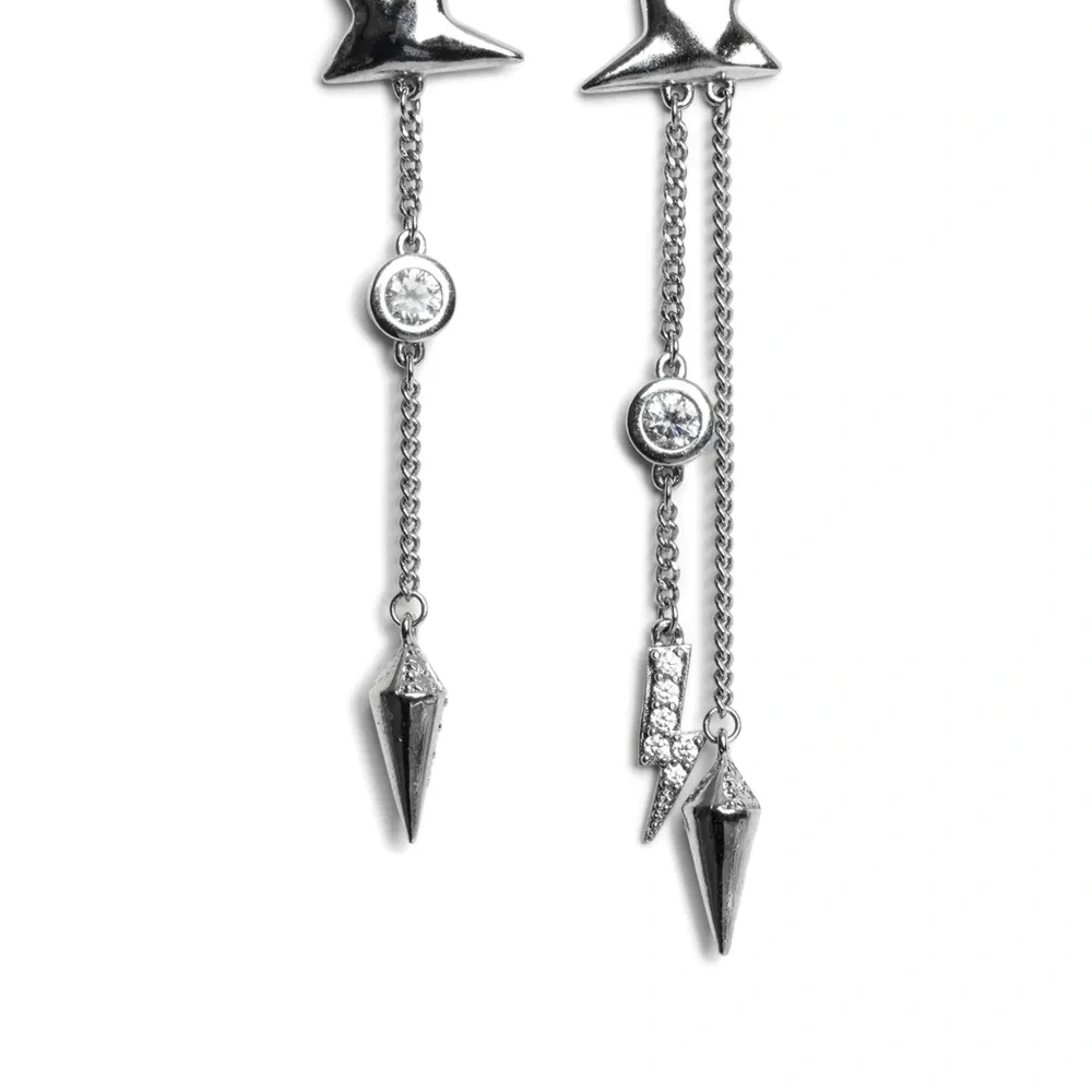 Серьги-подвески Rock Star