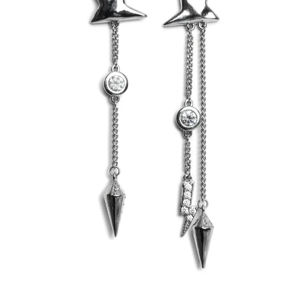 Серьги-подвески Rock Star