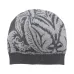 Жаккардовая шапка бини с цветочным узором