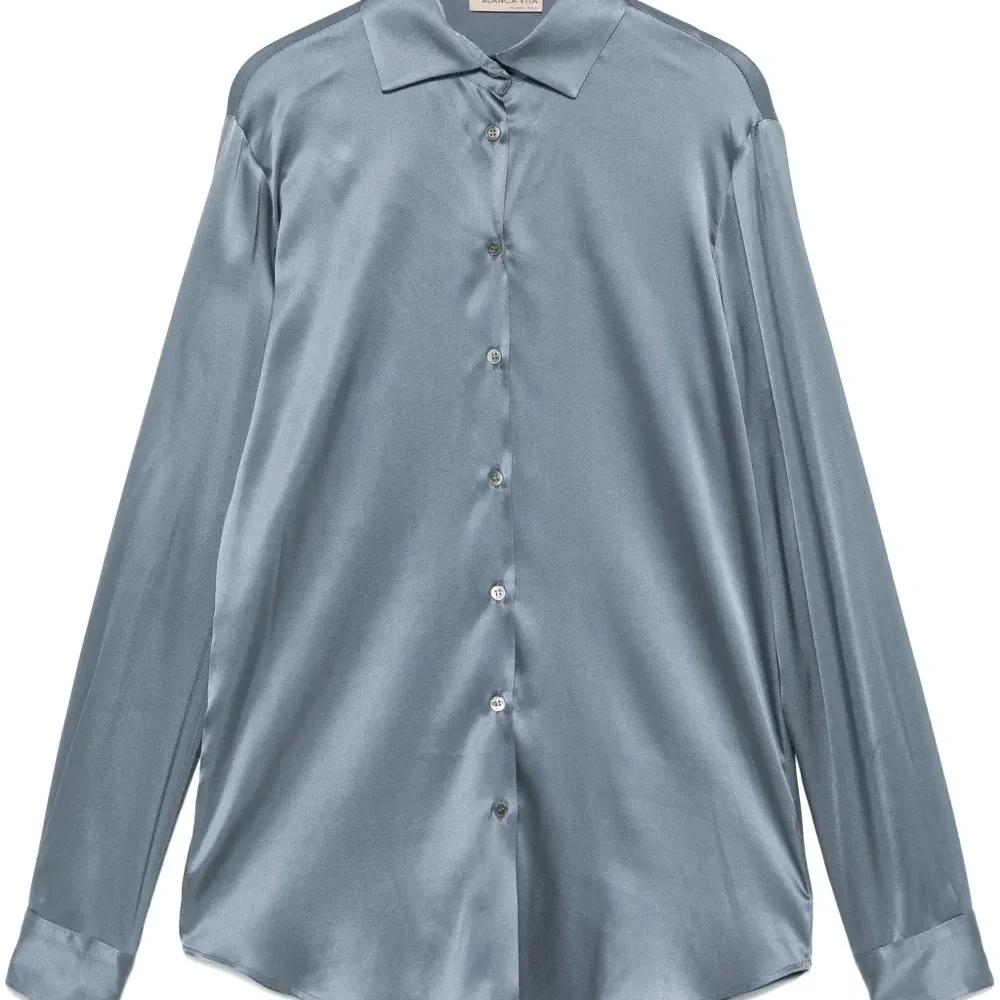 Атласная рубашка