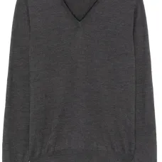 Свитер из вирджинской шерсти с V-образным вырезом