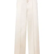 Атласные брюки прямого кроя