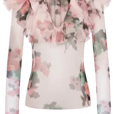 Блузка с цветочным принтом