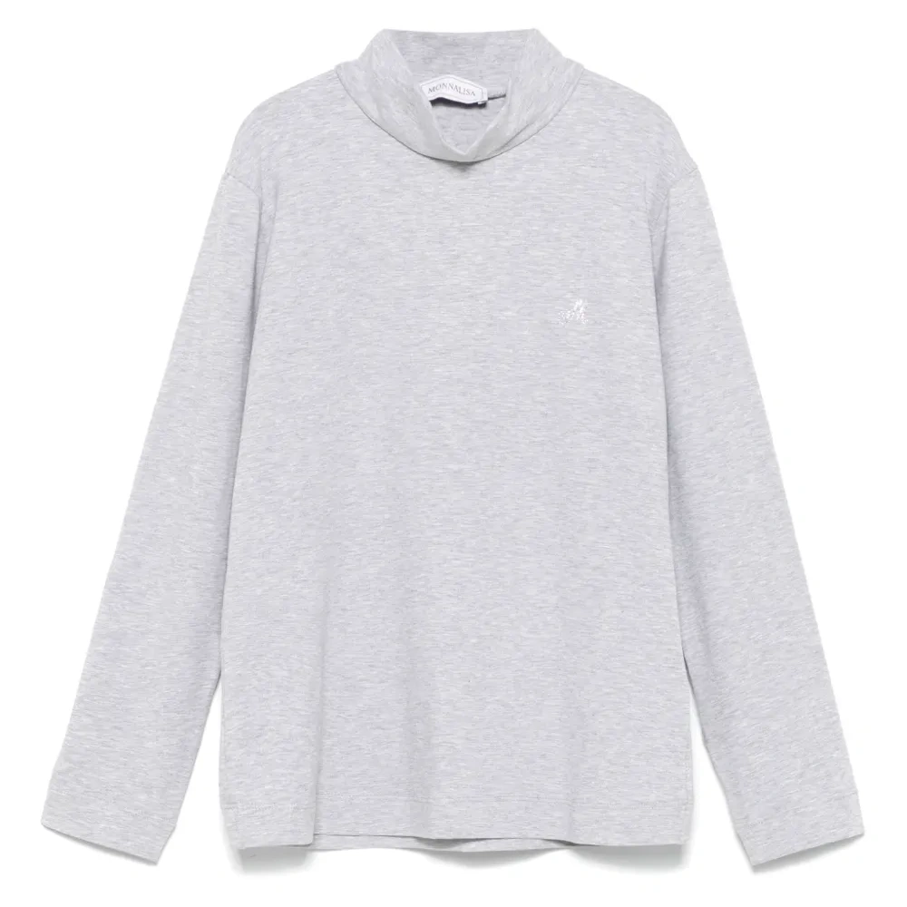 Футболка с высоким воротником